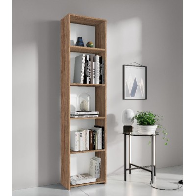 KIT LIBRERIA 4 RIPIANI 45X25XH183 CM ROVERE BAR.