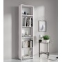 KIT LIBRERIA 4 RIPIANI 45X25XH183 CM BIANCO