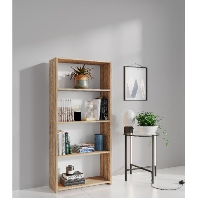 KIT LIBRERIA 3 RIPIANI 65X25XH138 CM ROVERE BARLY