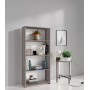 KIT LIBRERIA 3 RIPIANI 65X25XH138 CM ROVERE GRIGIO