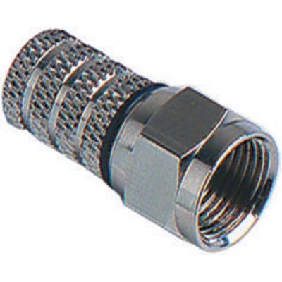 CONNETTORE A VITE TIPO F P/CAVO SAT TV 6,40MM