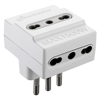ADATTATORE TRIPLO 16A 3PR BIP BIANCO FIG.10