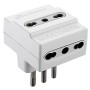 ADATTATORE TRIPLO 16A 3PR BIP BIANCO FIG.10