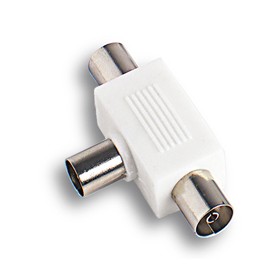 ADATTATORE DOPPIO TV MASCHIO C/2 PRESE ADATTATORE DOPPIO TV MASCHIO C/2 PRESE