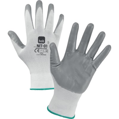 GUANTI HOB POLIESTERE/NITRILE NBR NIT-01 TG.  9