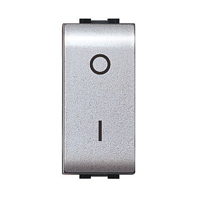 LIFE 4009 TEC INTERRUTTORE BIPOLARE ARGENTO SATIN