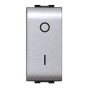 LIFE 4009 TEC INTERRUTTORE BIPOLARE ARGENTO SATIN