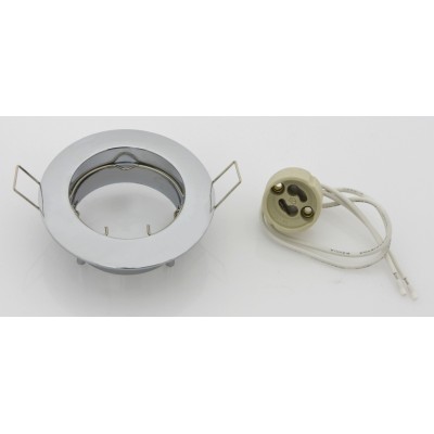 FARETTO INCASSO FISSO P/LED GU10 CROMO