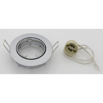 FARETTO INCASSO ORIENTAB P/LED GU10 CROMO