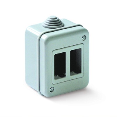 CASSETTA TONDO DA PARETE P/INTERNO 2P IP40