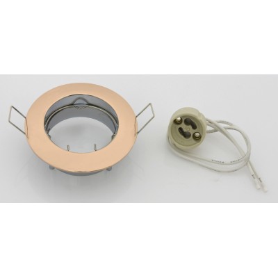 FARETTO INCASSO FISSO P/LED GU10 ORO