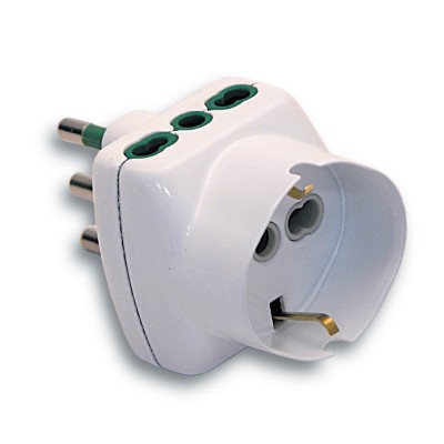 FME 87.240 BL ADATTATATORE 16A 2P+T 2 BIPAS SCHUKO