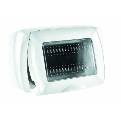 PLACCA LIFE BOX SYSTEM P/ESTERNO IP55 BIANCO 3P