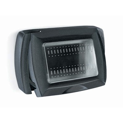 PLACCA LIFE BOX SYSTEM P/ESTERNO IP55 NERO 3P