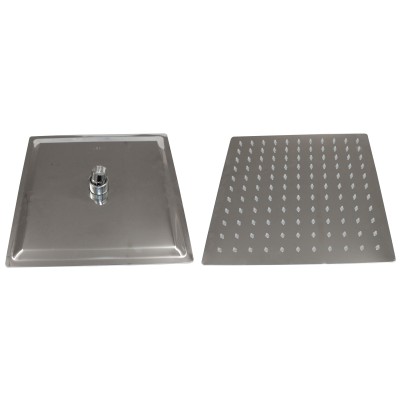 SOFFIONE DOCCIA INOX QUADRO 200X200 MM