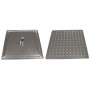 SOFFIONE DOCCIA INOX QUADRO 200X200 MM