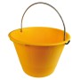 SECCHIO P/MURATORE PLAST C/ARCO GIALLO D 36CM 12 L