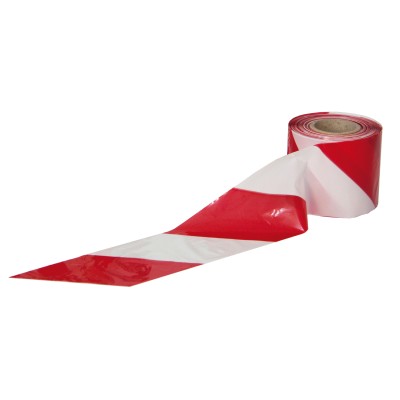 NASTRO SEGNALETICO 70MMX200M BIANCO E ROSSO