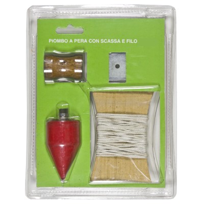PIOMBO A PERA C/SCASSA E FILO 300 G