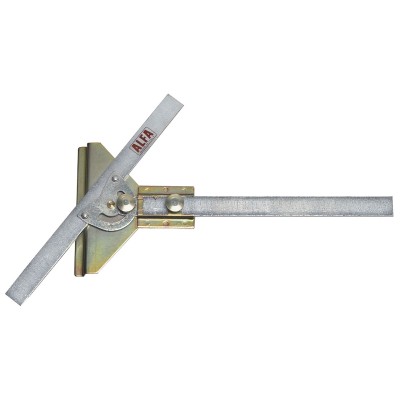 SQUADRA P/PIASTRELLISTA BASE ACCIAO 200 MM