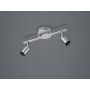 BARRA 2 FARETTI PARIS GU10 ALLUMINIO