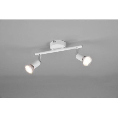 BARRA 2 FARETTI PARIS GU10 BIANCO