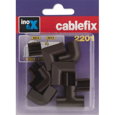 GIUNTO P/CANALINA INOFIX CF 10 PZ MARRONE