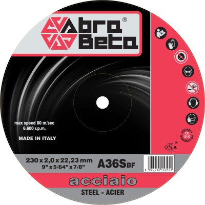 ABRABETA DISCO P/FERRO D 230X2,0 MM