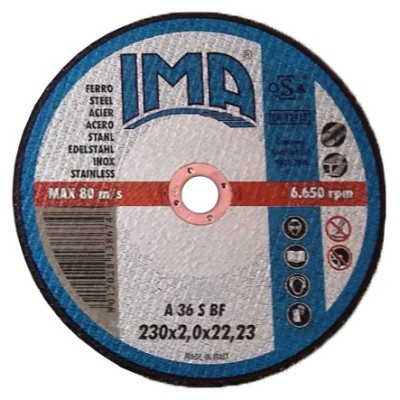 IMA DISCO P/FERRO PIANO D 230X2,0 MM CONF 5 PZ