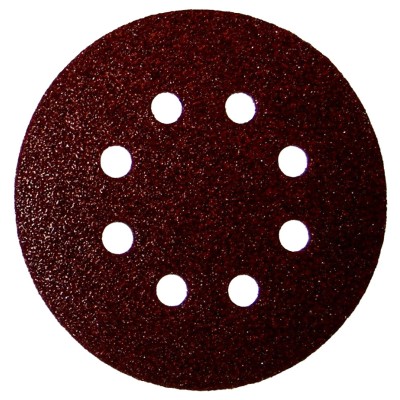 DISCO ABRASIVO VELCRO 8 FORI D 125 MM GRANA 100