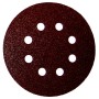 DISCO ABRASIVO VELCRO 8 FORI D 125 MM GRANA 100