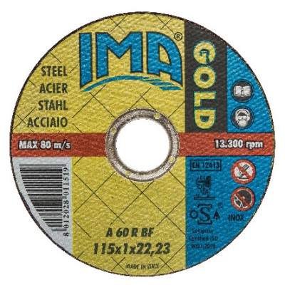 IMA DISCO P/FERRO GOLD PIANO D 115X1,0 MM