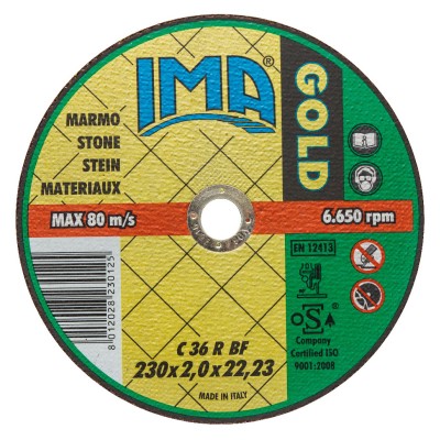 IMA DISCO P/MARMO GOLD PIANO D 230X2,0 MM