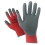 GUANTI NYLON/LATTICE ROSSO/GRIGIO TG. 8