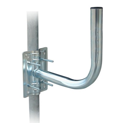 SUPPORTO ANTENNA CURVO PALO MURO 24 CM FIG.2