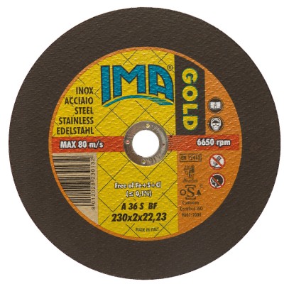 IMA DISCO P/INOX GOLD PIANO D 230X2,0 MM