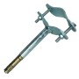 STAFFA C/TASSELLO TUBO ANTENNA 100 MM MURO FIG.4