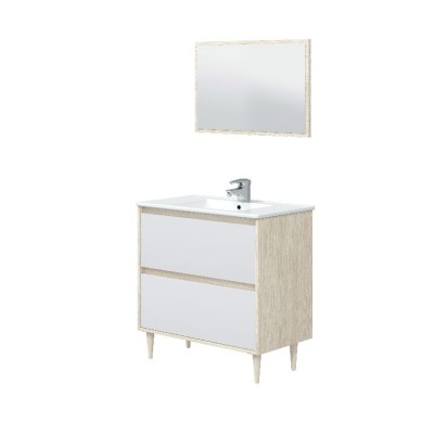 KIT MOBILE BAGNO VERONA 80 ROVERE BIANCO