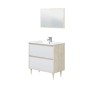 KIT MOBILE BAGNO VERONA 80 ROVERE BIANCO