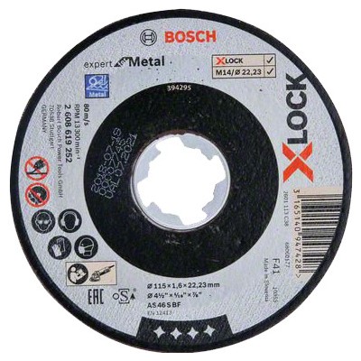 BOSCH-A DISCO P/METALLO XLOCK D 115X1,6 MM