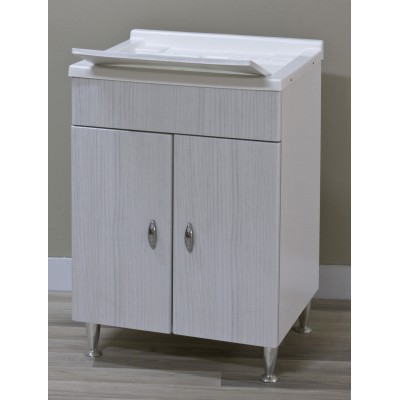 LAVATOIO ANTONELLA 60X50CM C/SIFONE BIANCO PORT