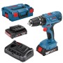 BOSCH-B 18VP TRAPANO GSB18V-21 CON 2 BATTERIE 2AH