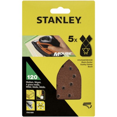 PIRANHA STANLEY STA31009 (X31009) 5 FOGLI VELCRO P/MOUSE 120 G