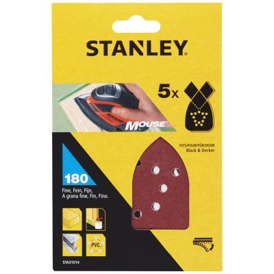 PIRANHA STANLEY STA31014 (X31014) 5 FOGLI VELCRO P/MOUSE 180 G
