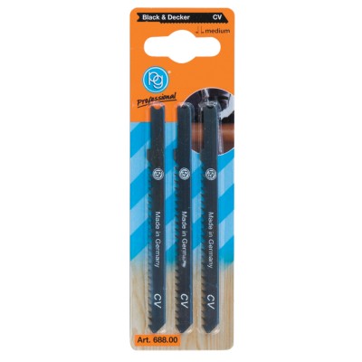 POGGI 688.00 3 LAME P/SEGHETTO ALTERN DENTI MEDI