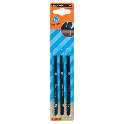 POGGI 689.50 3 LAME P/SEGHETTO 10 CM DENTI MEDI