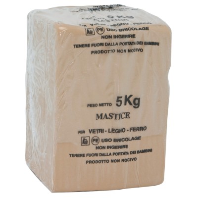 MASTICE P/VETRI BIANCO DA 5 KG