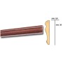 CORNICE P/PARATI 5,5X35 BAROCCO 200 CM MOGANO