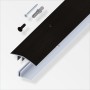 TERMINALE A SCIVOLO P/PARQUET NERO SPAZZ. 100 CM