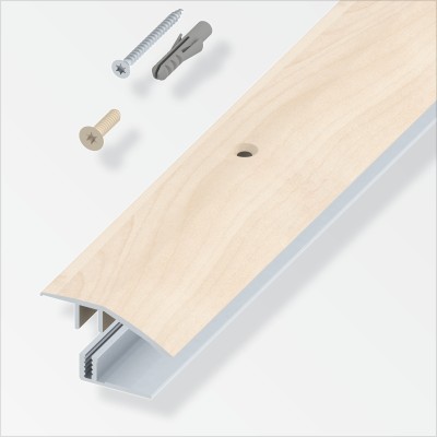 TERMINALE A SCIVOLO P/PARQUET ROVERE CREMA 100 CM
